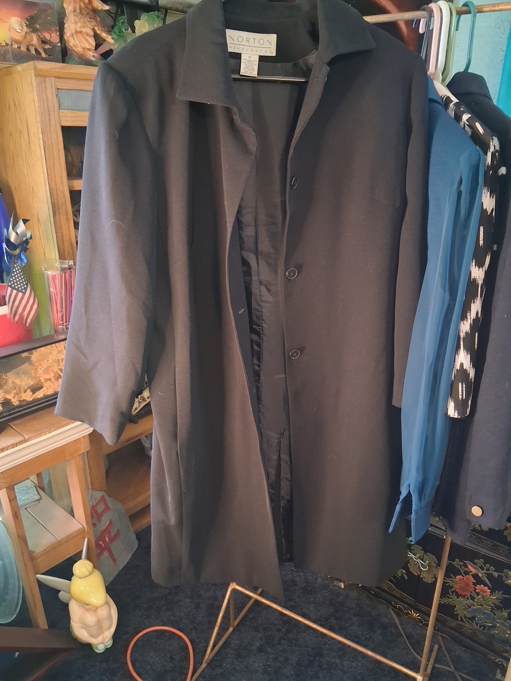 Norton McNaughton Women’s Black Trench Coat